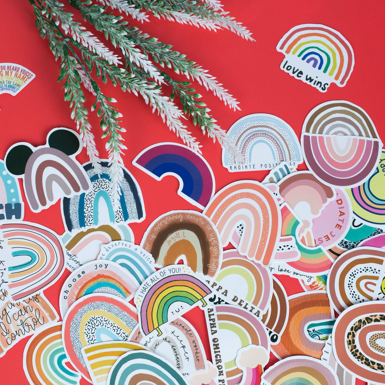 Buy Rainbow Stickers Aesthetic Trendy Positive Stickers for Water