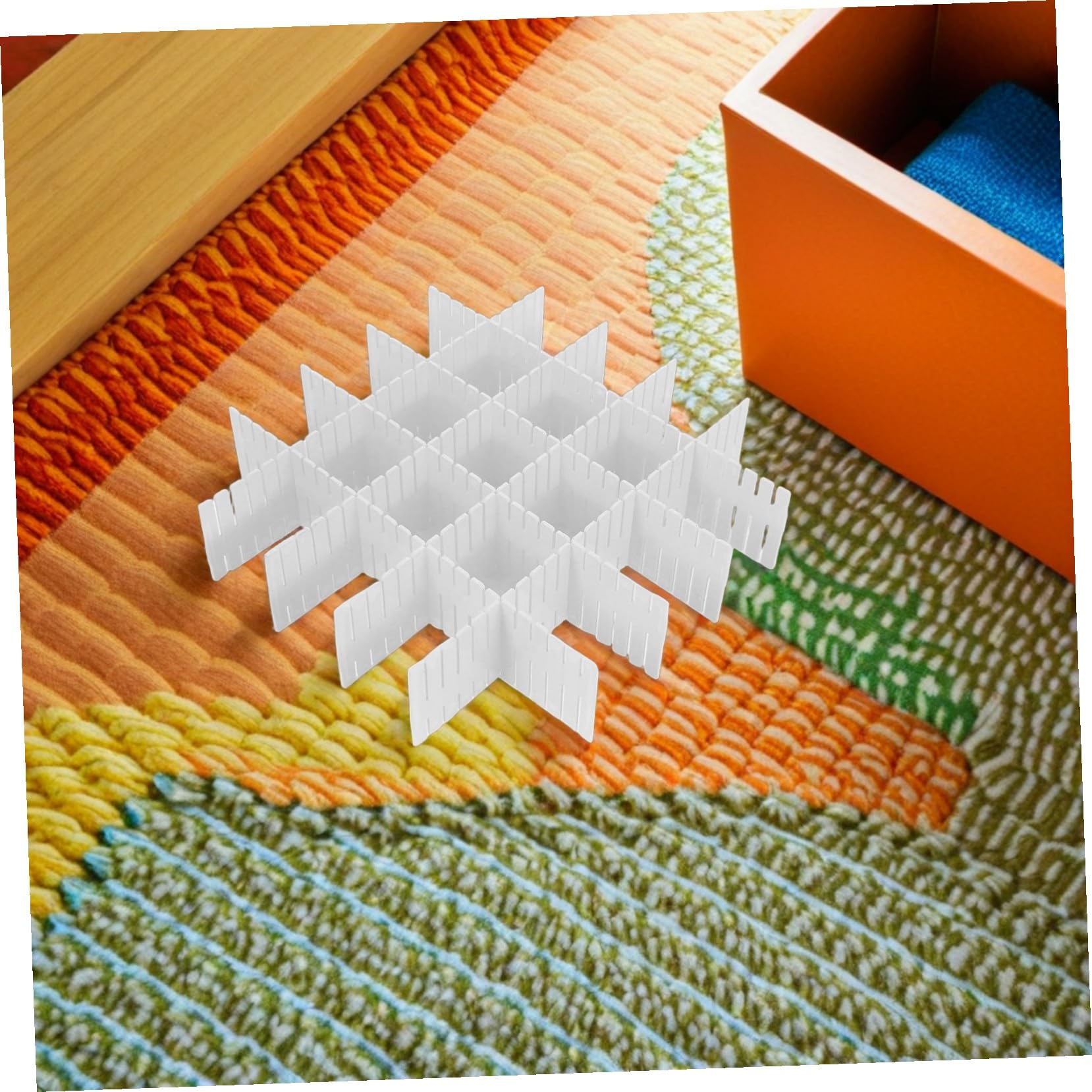 BESTYASH 16 Pezzi Divisori per Regolabili Organizer Griglia Ottimizzatori per Calze Biancheria Intima e Trucco Soluzione Flessibile per Cucina Camera da Letto e Ufficio