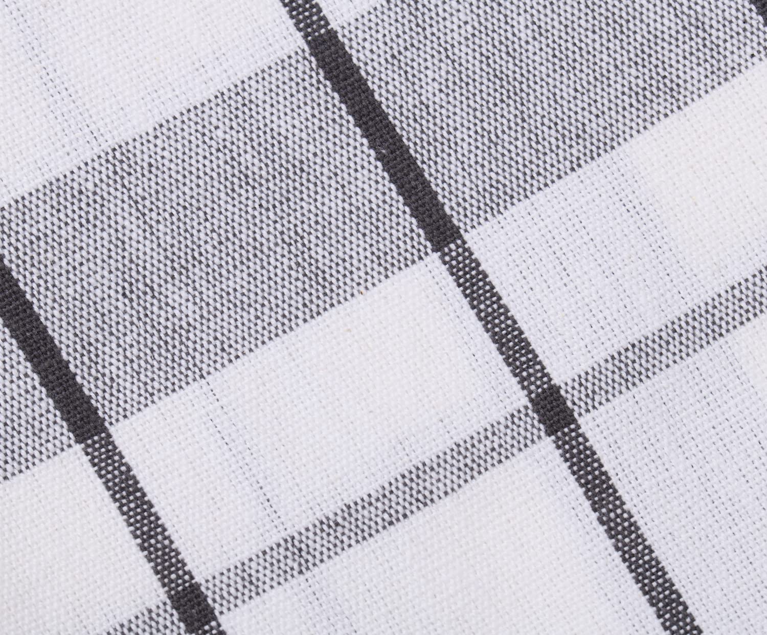 Gözze - Lot de Torchons, 4 pièces, 100% coton Tissu Jacqaurd, haute densité (200 g/m²), 50 x 70 cm - Anthracite