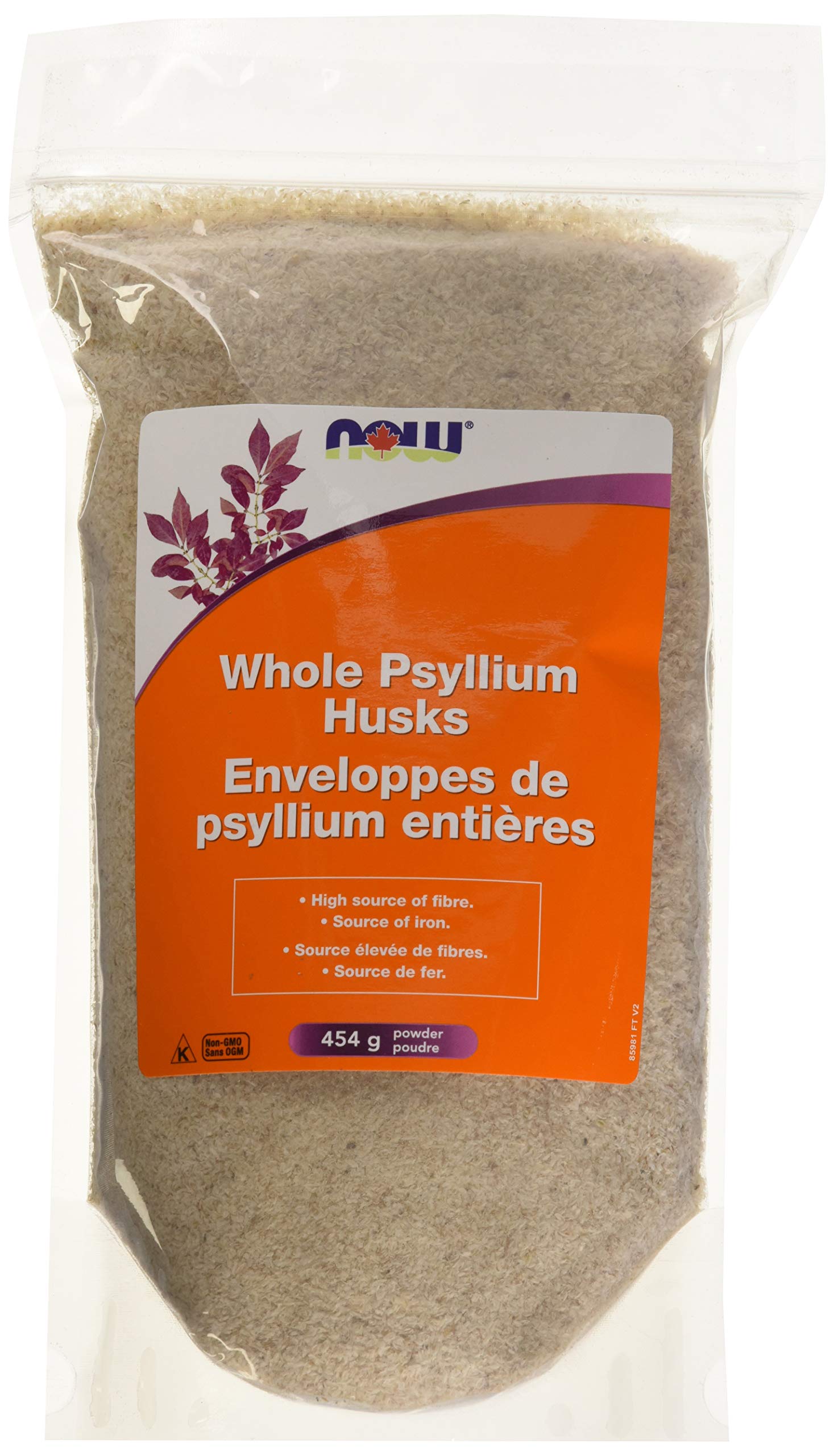 AZZUTORKNow Psyllium Husks Whole (Bag), 454 G