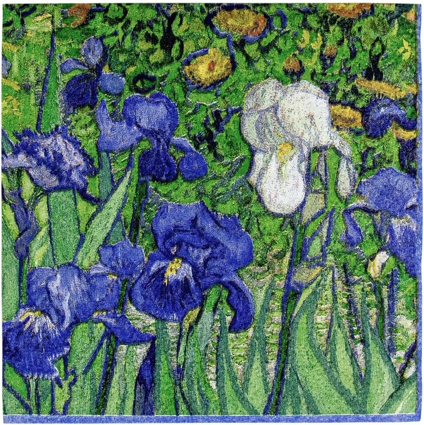Caspari Van Gogh Irises Paper Cocktail Napkins - 20 Per Package