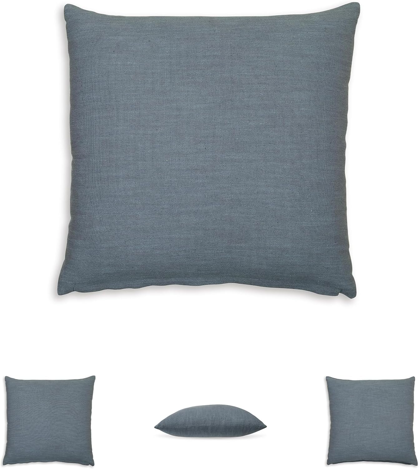 Signature Design by Ashley Thaneville Traditional Indoor 22 x 22 Inches Pillow with Zipper Closure, Blue