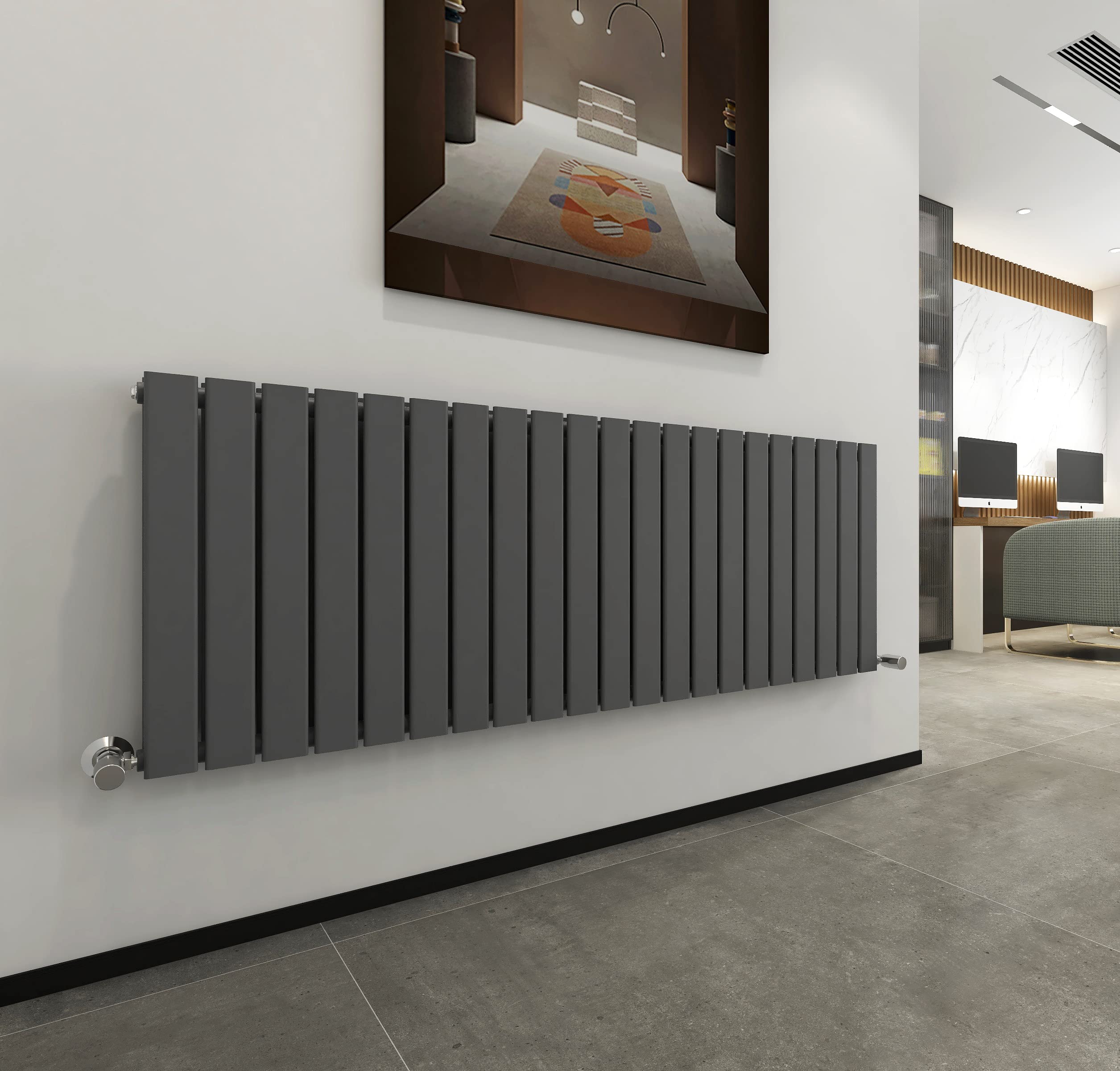 MCC Direct Flat Panel Double Radiator 600x1428mm Anthracite
