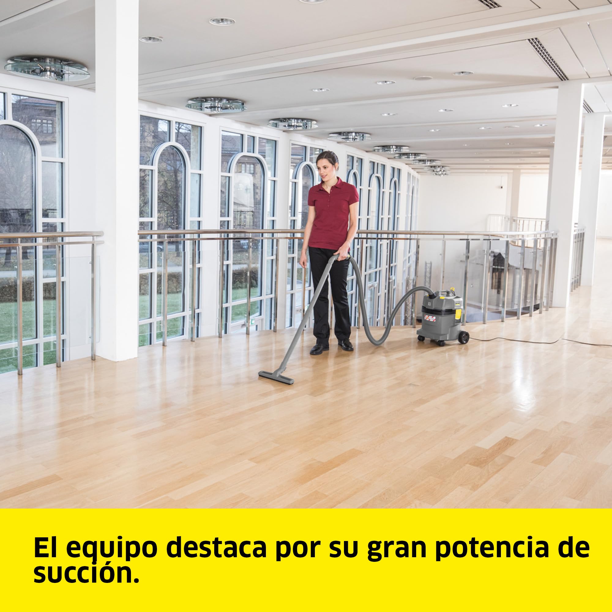 KÄRCHER Aspirador en seco y húmedo NT 22/1 Ap Te L, máx. 1300 W, depósito: 22 l, Tubo Flexible de aspiración: 1,9 m, Boquilla barredora de Suelos (300 mm), Boquilla para Ranuras, Toma del Equipo