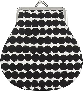 MARIMEKKO Rasymatto Coin Purse Black and White Stylish Purse and Wallet to Include in your Daily Essentials 5 x 5