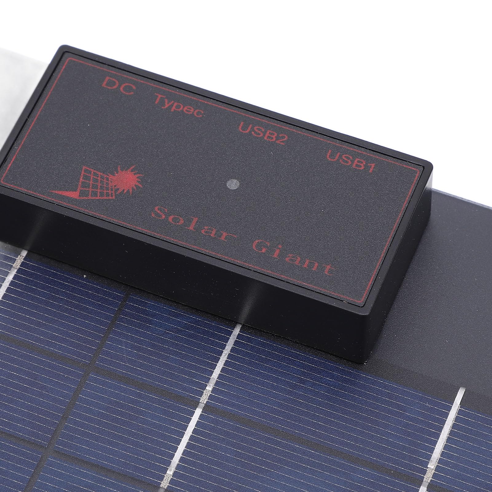 Cargador de Panel Solar de 10 W y 18 V, Cargador Solar USB Portátil con Corriente de Carga de 100 A para Acampar y Caminar