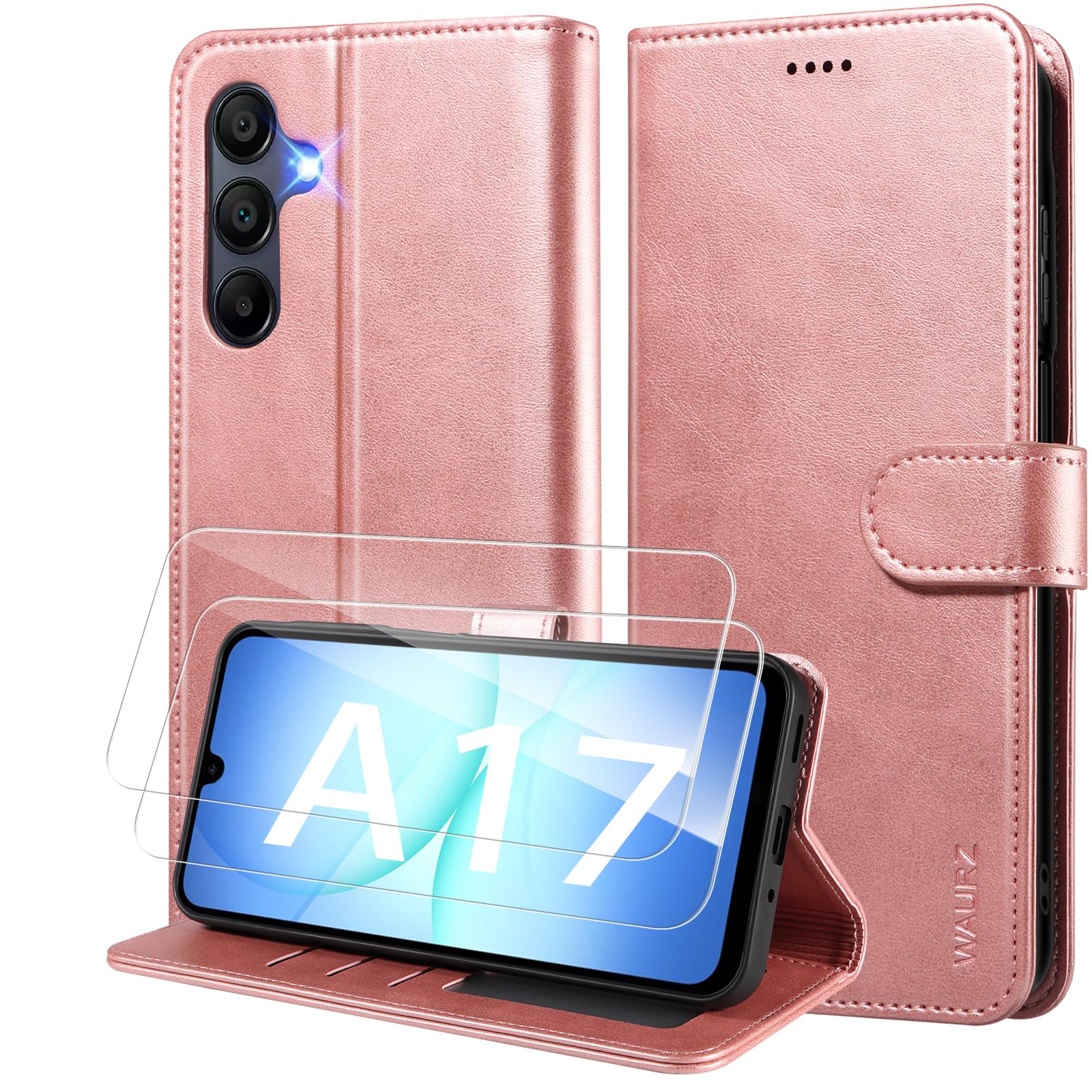 WAURZ Hülle für Samsung Galaxy A36/A56 Handyhülle Leder