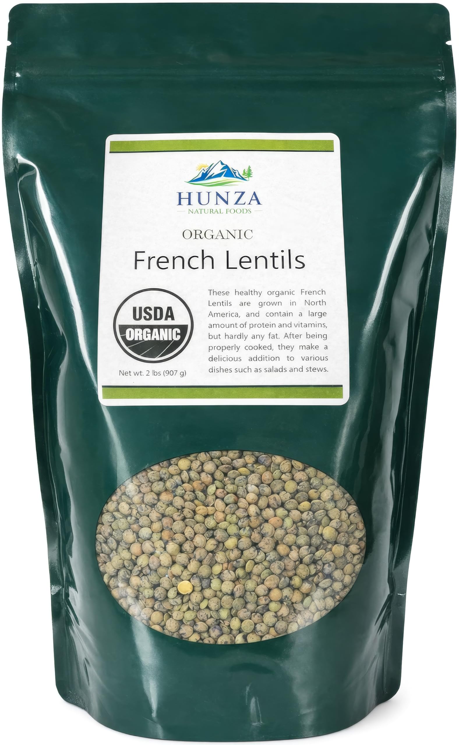 Hunza Organic French Lentils (2 lbs)