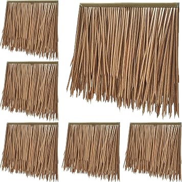 Mexican Roof Thatch Rolls Palm Straw Roof Artificial Thatch Roofing for Garden Patio Umbrella Fence Party Decoration5 Pack