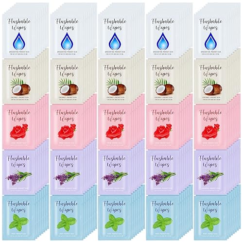 100 toallitas desechables envueltas individualmente, toallitas de mano individuales a granel, toallitas de viaje de tamaño bolsillo, toallitas