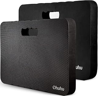 Ohuhu Comfy Garden Kneeling Pad 2 Pack, 4cm Extra Thick Kneeling Mat Comfortable Kneeling Pads for Gardening, Outdoor, Work, Soft EVA Foam Pad Knee Pads Premium Knee Cushion for Yoga & Bath