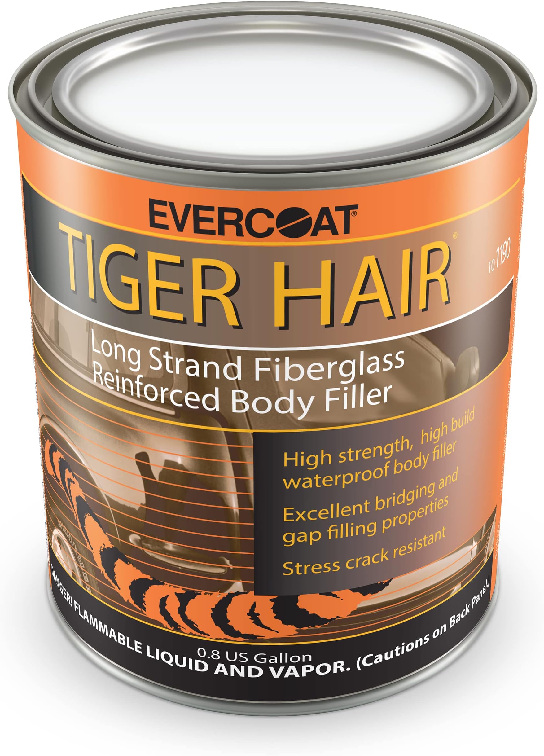 Tiger Hair - Long Fiber, Fiberglass Reinforced Filler - Waterproof Filler - 128 Fl Oz
