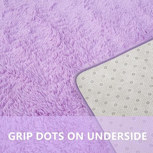 Miniatura 132 de AMTOVO Alfombras de área para sala de estar, 6 x 9 pies, color negro y gris, alfombra grande y esponjosa, alfombra para dormitorio, alfombra