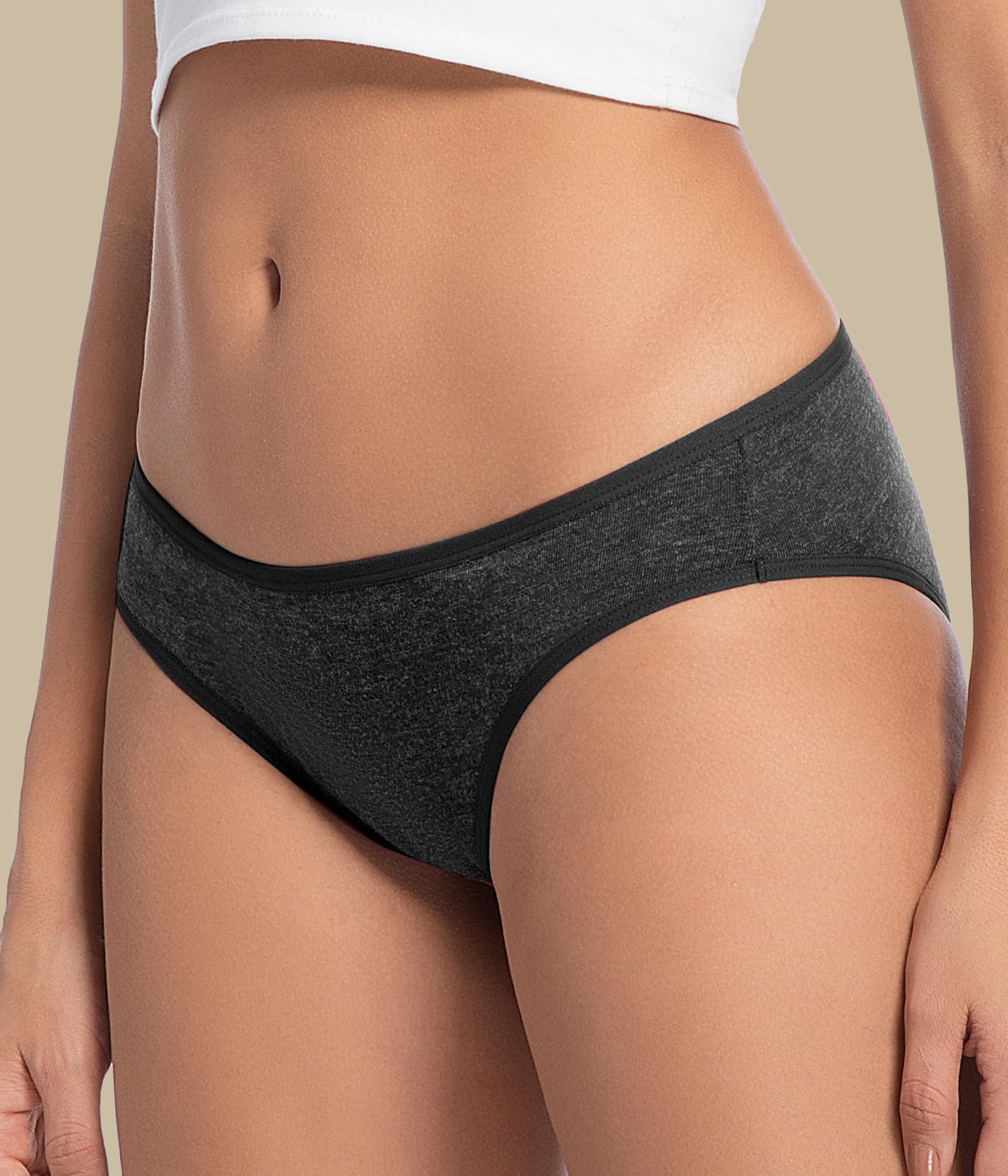 FORVEVO Ropa interior de lana merino para mujer, paquete de 3 unidades, bragas de lana transpirables, bikini para mujer