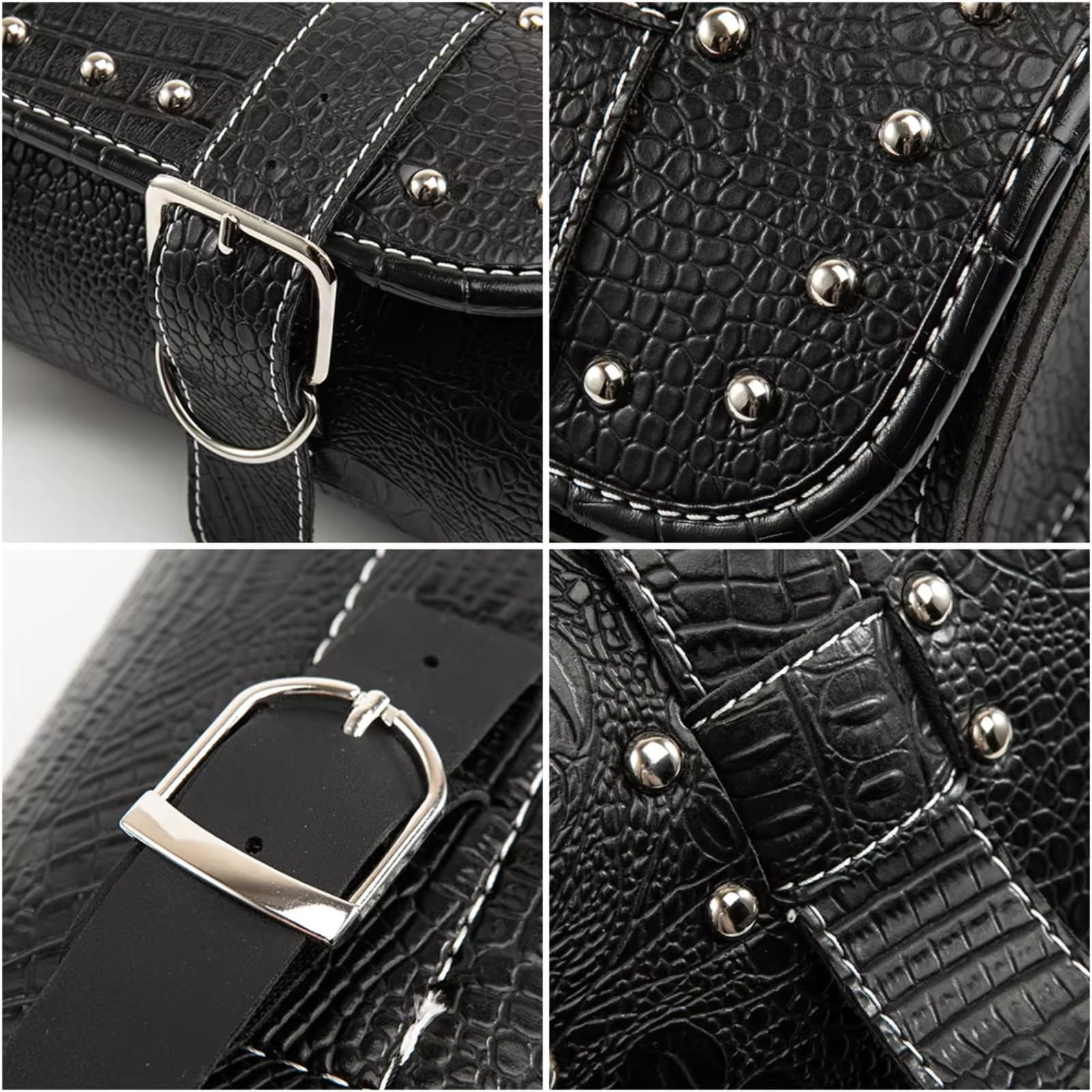 Compatibile Con Sportster Per Chopper Per Bobber 1 Pz Borsa Laterale Per Moto Bagagli Borse In PU Per Attrezzi Forcella Anteriore Accessori Parti Sacche Moto