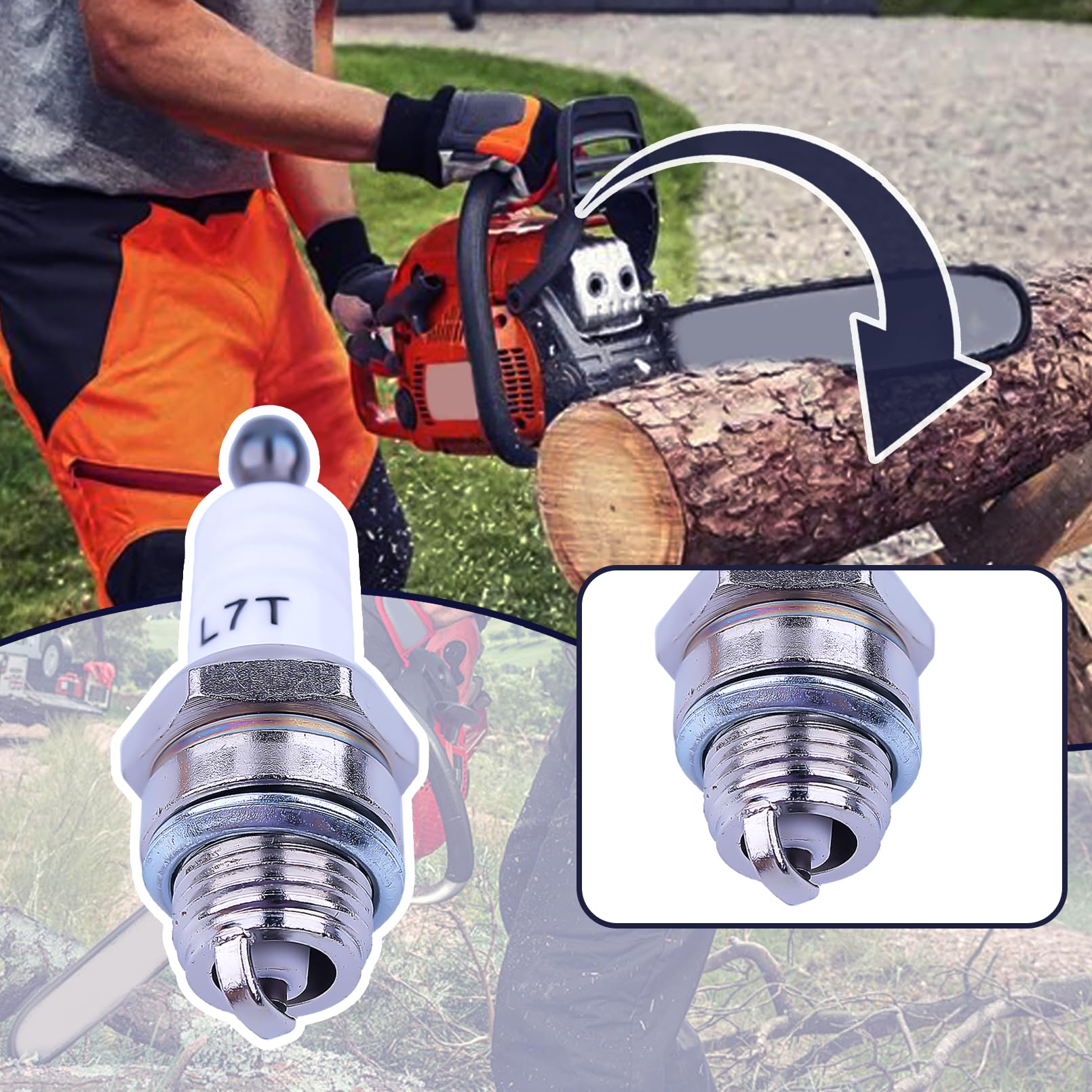 Candela di accensione NGK BPMR7A Bosch WSR6F due tempi L7T
