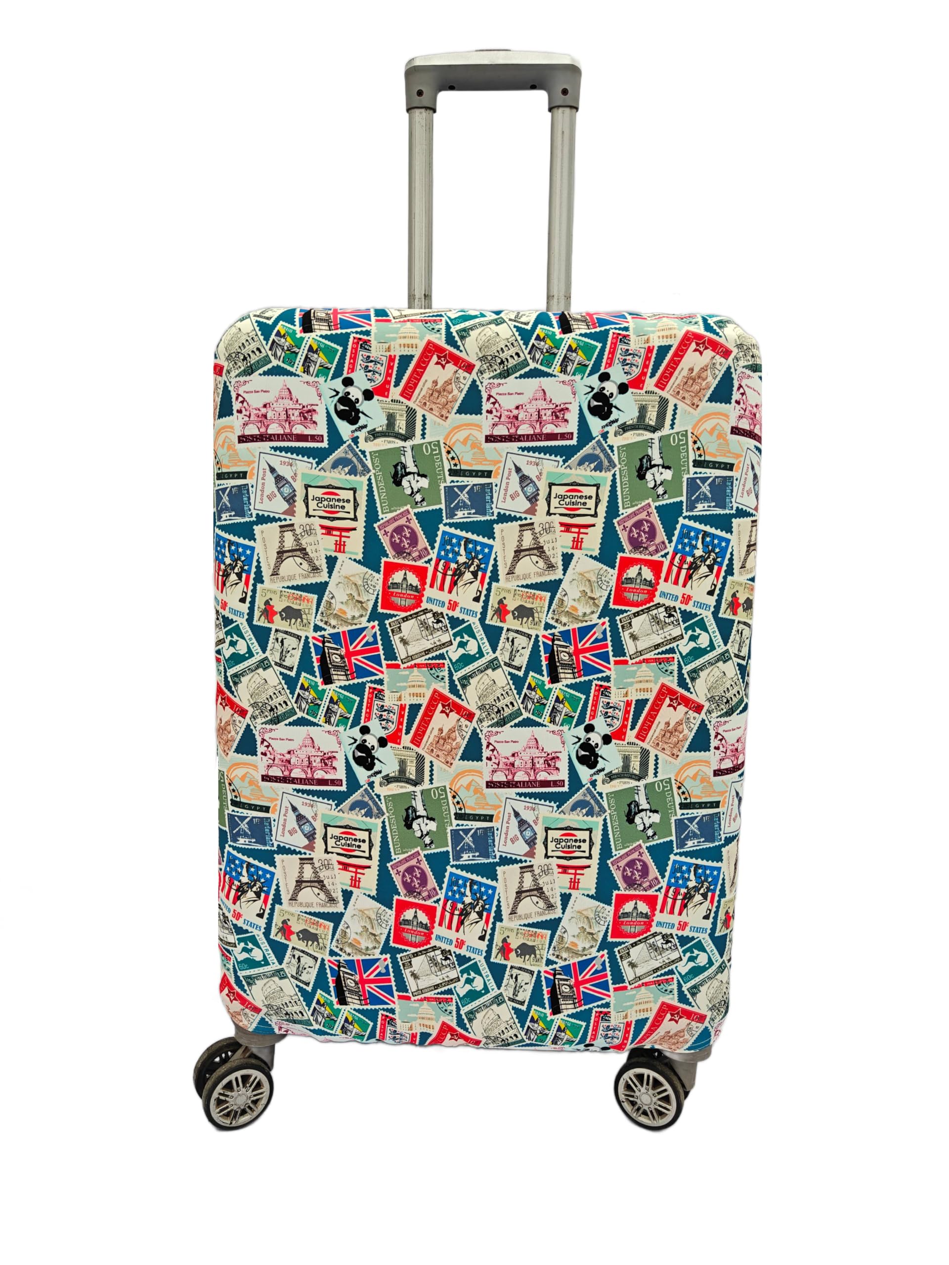 Printed Elastic Luggage Protector – Full-Coverage, Anti-Scratch & Travel-Friendly Suitcase Cover (New UROPE Life-L)-picture-33