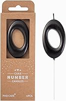 Vista 64 de PHD CAKE Velas de cumpleaños de 7 cm Elegantes Azul Número 4, Velas de Número Azul, Velas de Número para Pastel, Celebración de Fiesta