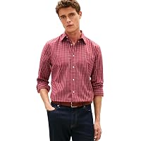 Tommy Hilfiger Uomo Camicia Flex Poplin Herit Check in Cotone