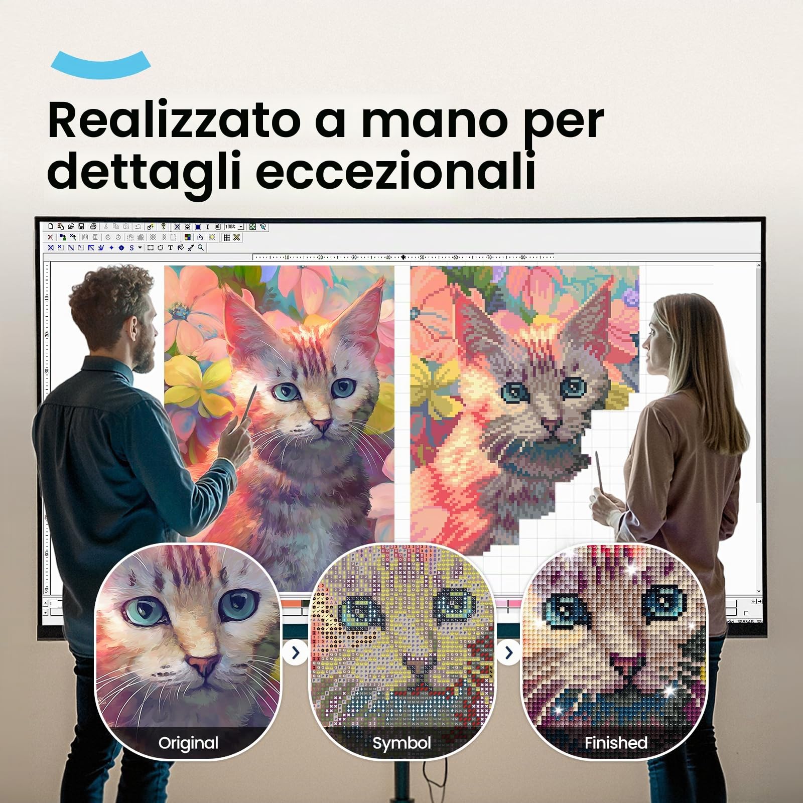 ARTDOT Confezione da 12 kit per diamond painting 5D fai da te per adulti, kit per diamond painting con licenza ufficiale, con accessori e strumenti per la decorazione delle pareti della casa (30,5 x