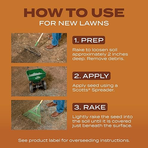 Miniatura 9 de Scotts Turf Builder Grass Seed - Semillas de pasto mezcla para sitios de alto tránsito 7-libras no para venta en Louisiana