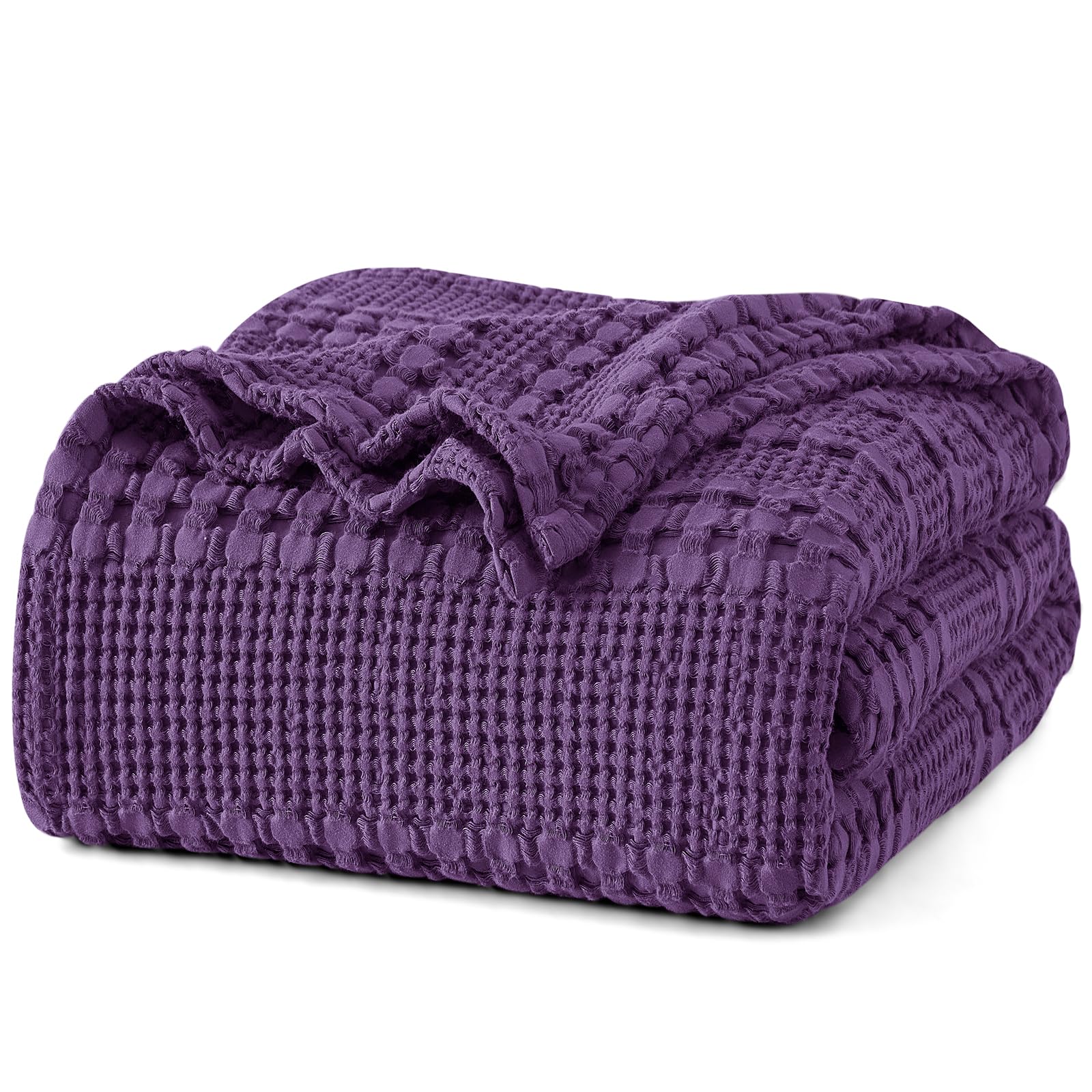 Woven Blanket Waffle Weave Queen Blanket Light & Pro Premium