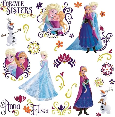 RoomMates Disney Frozen Bahar Sök ve Yapıştır Duvar Çıkartması, RMK2652SCS