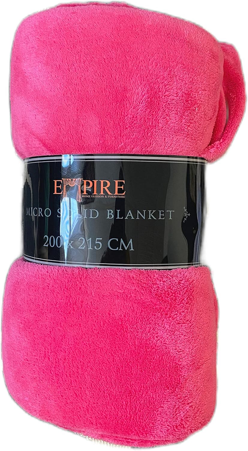 Beautiful Light Soft Throw Blanket - 15 Solid Colors - All Bed Sizes (Throw (50 x 60), Rust Orange) : Home & Kitchen