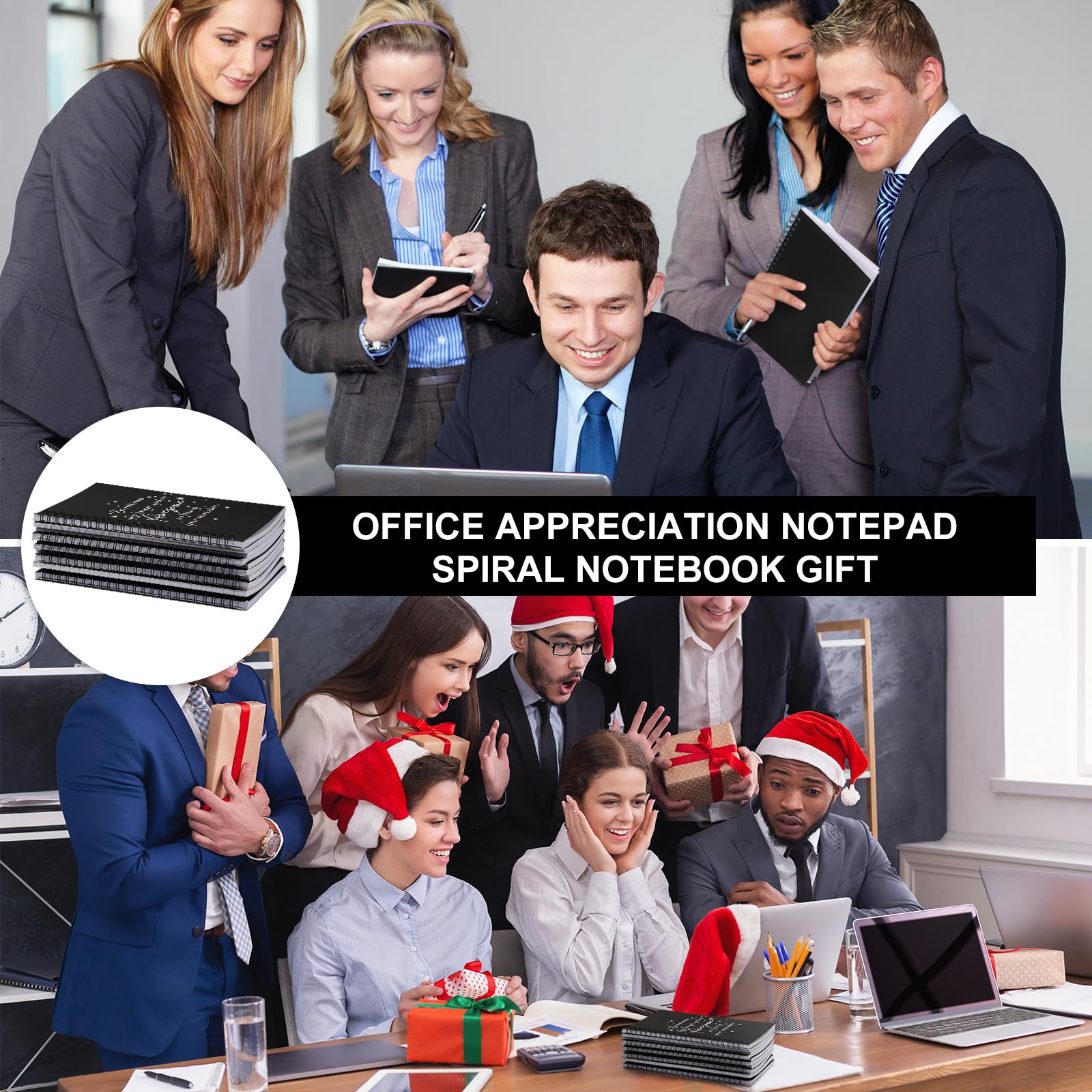 Yeaqee Diario di apprezzamento per i dipendenti, diario a spirale ispiratore, regalo di ringraziamento per colleghi d'ufficio, insegnanti, infermieri, volontari (classico, 50 pezzi)