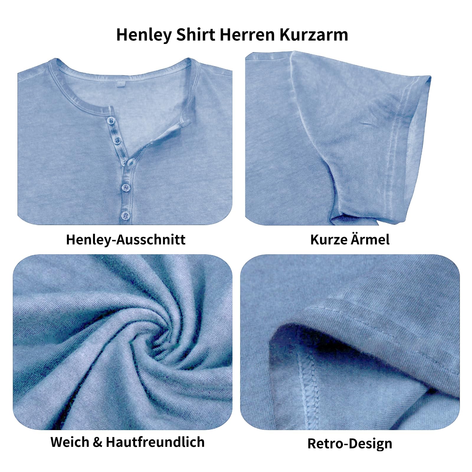 YawYews Maglia Manica Lunga Uomo Maglietta Cotone Uomo T Shirt Manica Lunga Aderente Lunghe Vintage retrò M-3XL