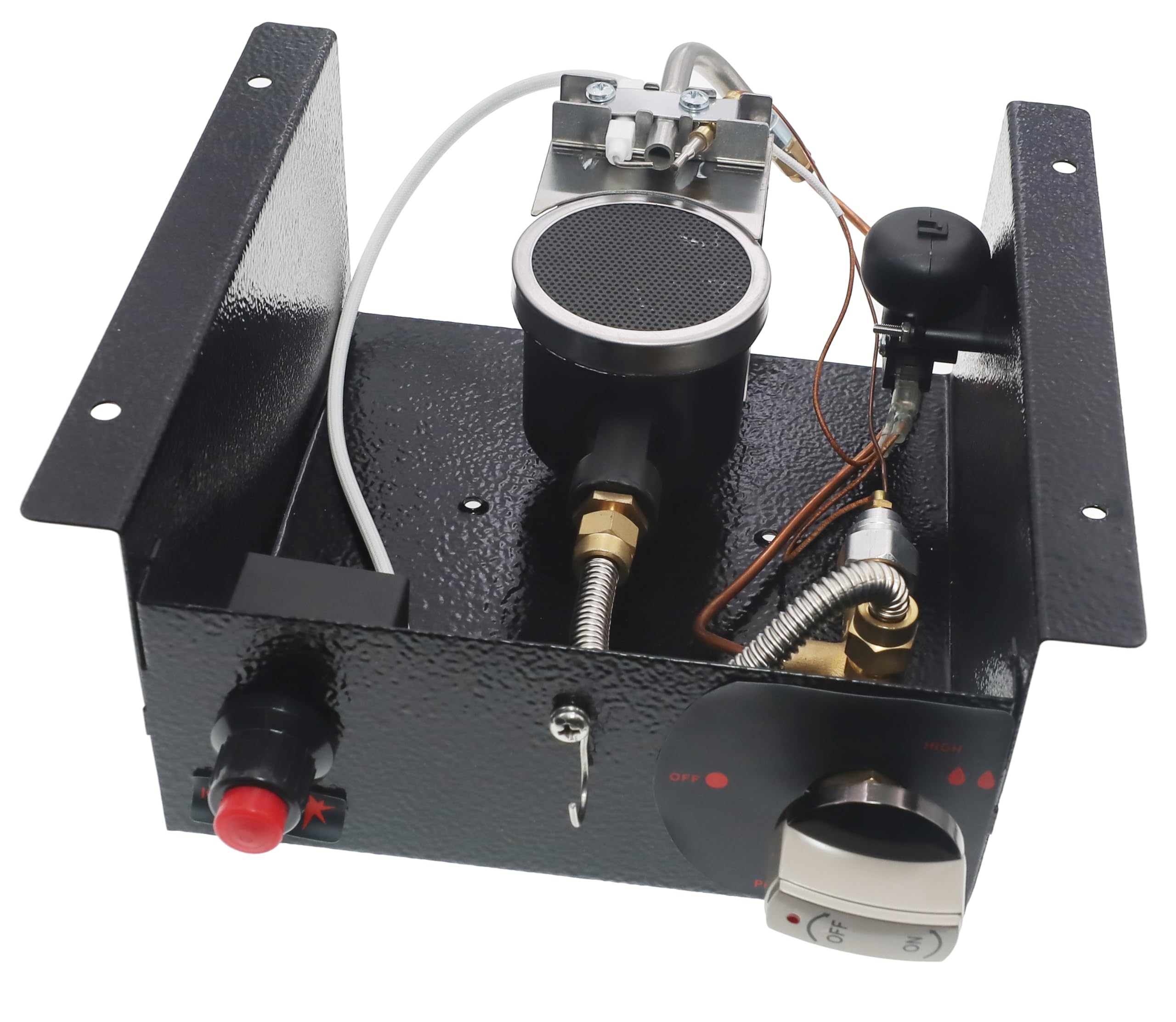 Meter Star Zestaw wymiennych nagrzewnic gazowych, w tym zawór redukcyjny ciśnienia i wąż 1,5 m, skrzynka sterująca ogrzewaniem na gaz propan, wlot powietrza, regulator ogrzewania zewnętrznego 10 mm,