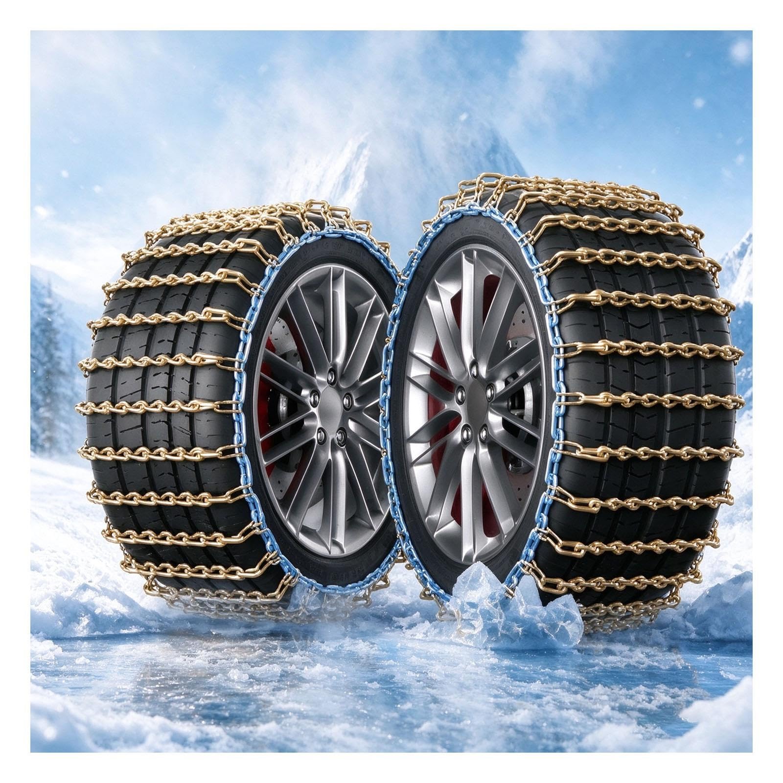 Cadenas Nieve Coche, Universal Cadenas, Fundas Ruedas Coche Nieve