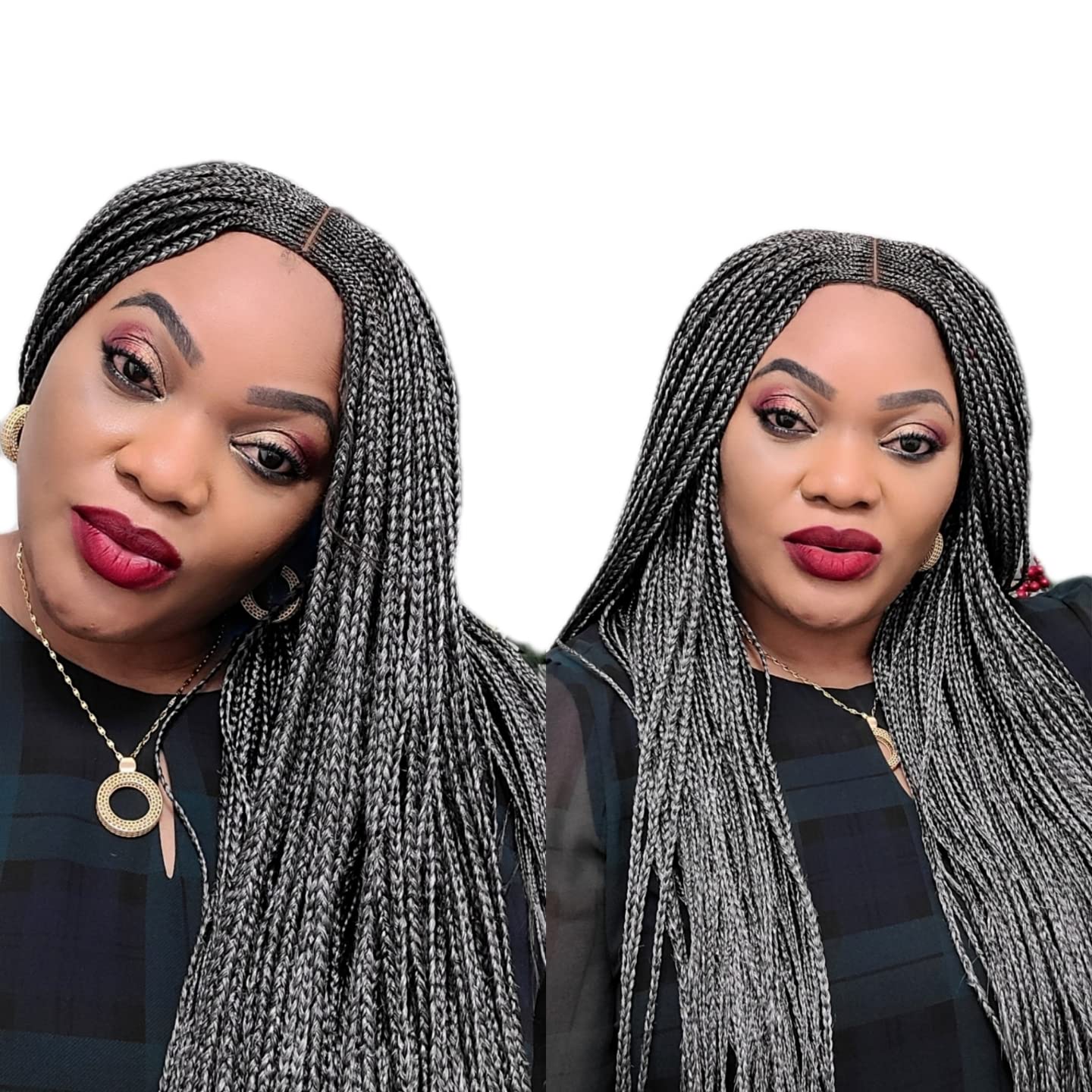 Braided wig Braids wig for black women Knotless braids