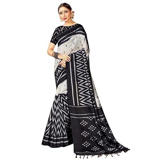 Sarees for women mysore art silk printed saree | ethnic gift indian traditional wedding sari with unstitched blouse