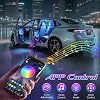 Luces interiores para auto Winzwon, luces LED para accesorios de Halloween para auto | Regalos de elefante blanco de Navidad para él, hombres, mujeres, adolescentes, control por app con puerto USB, luces de cambio de color para decoración de camioneta 7