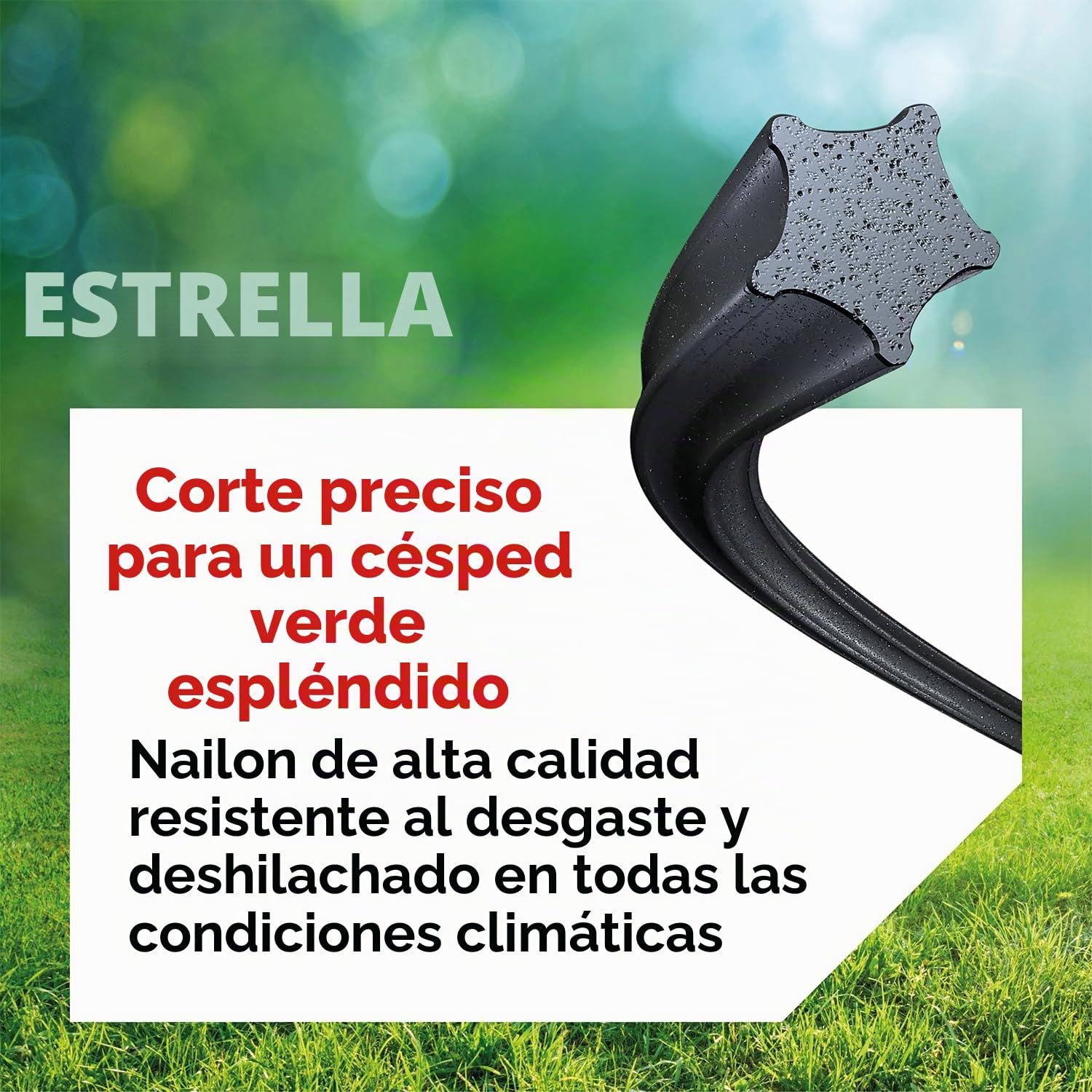 Oregon Star Hilo para Desbrozadora 2.7mm, Hierba, Maleza, Vegetación y más, Hilo de Nylon de Gran Resistencia, Compatible con la Mayoría de Modelos Estándar, 2.7mm x 70m (110987E)