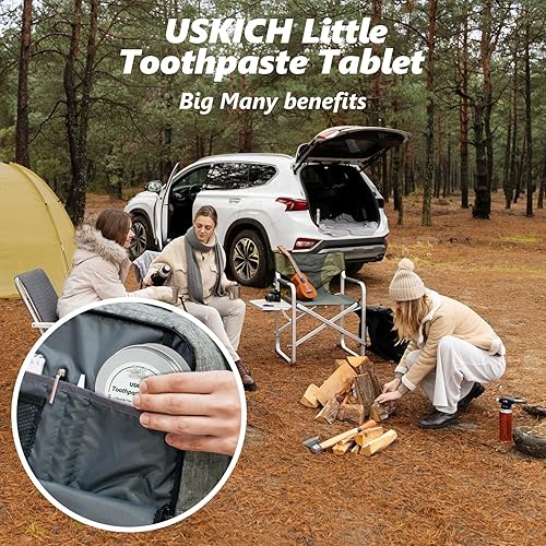 Miniatura 7 de 200 tabletas de pasta de dientes – Nano hidroxiapatita blanqueamiento natural, reduce la sensibilidad, libre de flúor y plástico, ecológico