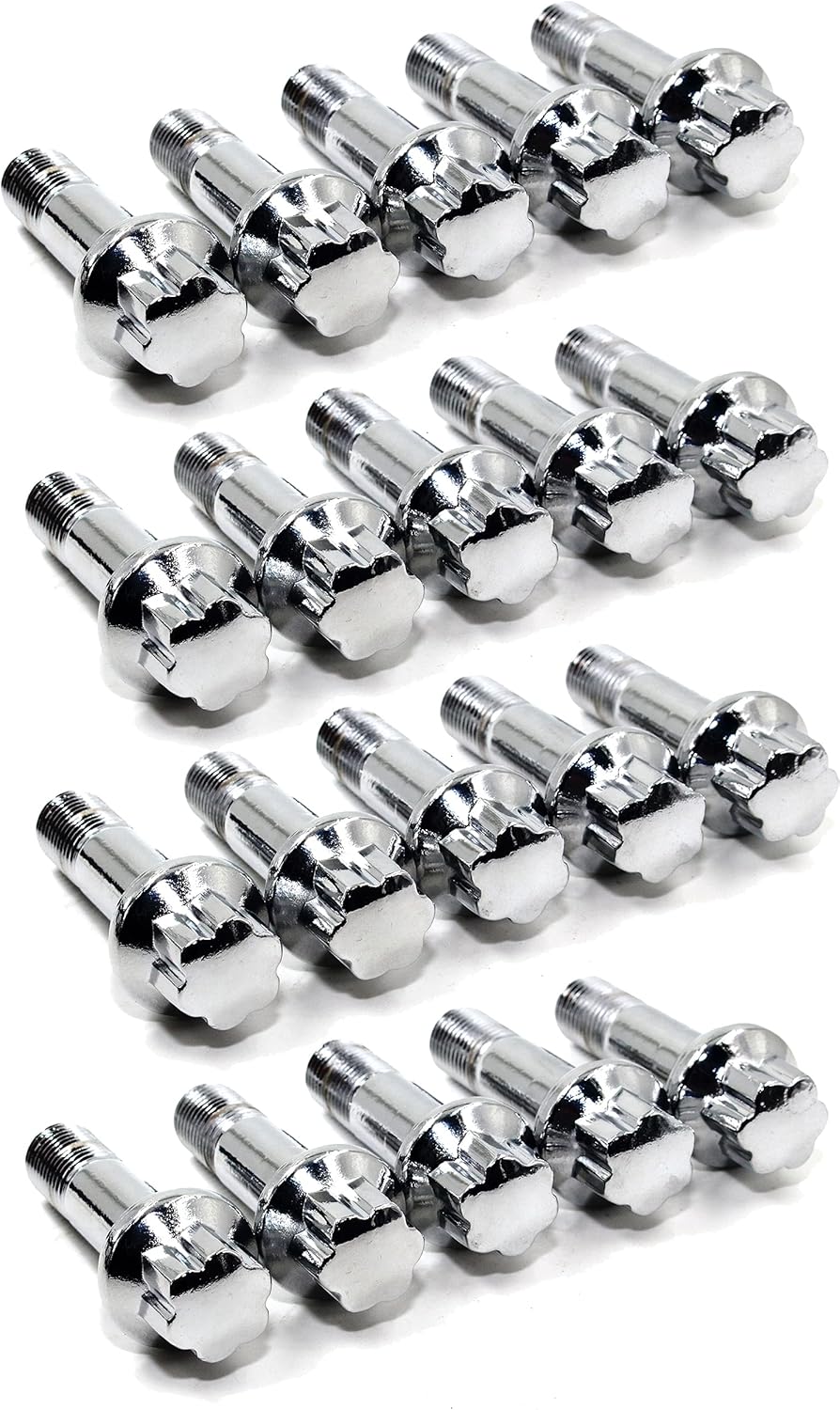 Weekly Top Sale Set of 20 Veritek 14x1.5mm Chrome OE 2.75 Inch 45mm Shank Length 17mm Star Hex Ball Seat Wheel Lug Bolts for Mercedes Factory Wheels VPE-14151809CF Black Friday - 80% OFF Set of 20 Veritek 14x1.5mm Chrome OE 2.75 Inch 45mm Shank Length 17mm Star Hex Ball Seat Wheel Lug Bolts for Mercedes Factory Wheels VPE-14151809CF