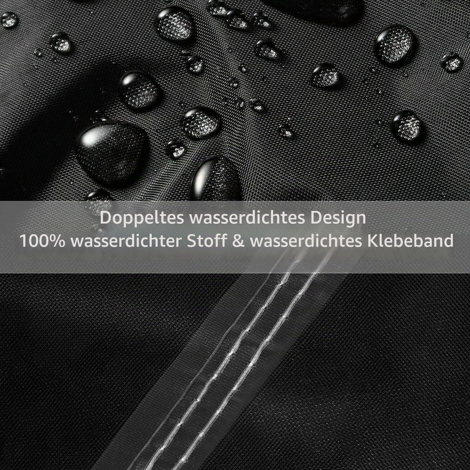 GEMITTO 7/8/9 ft Abdeckplanen für Billardtische Billard Tischabdeckung Billardtischabdeckung Snooker Waterproof Abdeckung Gartenmöbel Abdeckung für Billard, Snooker 420D-Polyester 102x53x32in