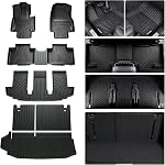 Floor Mats for 2025 2026 Nissan Kicks Accessories, Cargo Mat Custom TPE All Weather Protection Full Coverage Trunk Liner & Floor Liner for Kicks car mat Accessories-Black