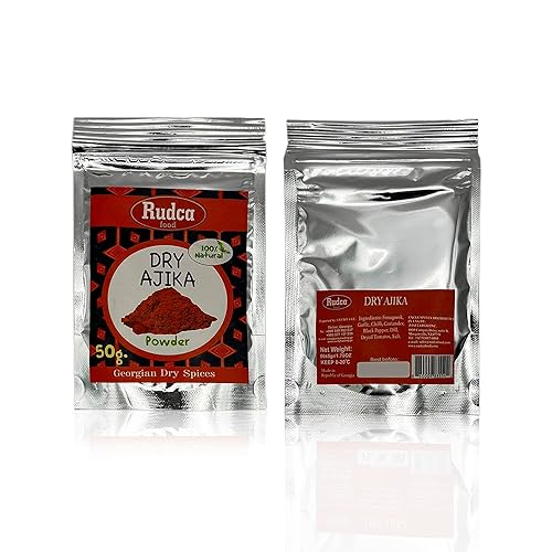 Miniatura 9 de Rudca Food Adjika seco, condimento tradicional georgiano, mezcla de especias totalmente natural, sin gluten, ajo y profundamente aromático y