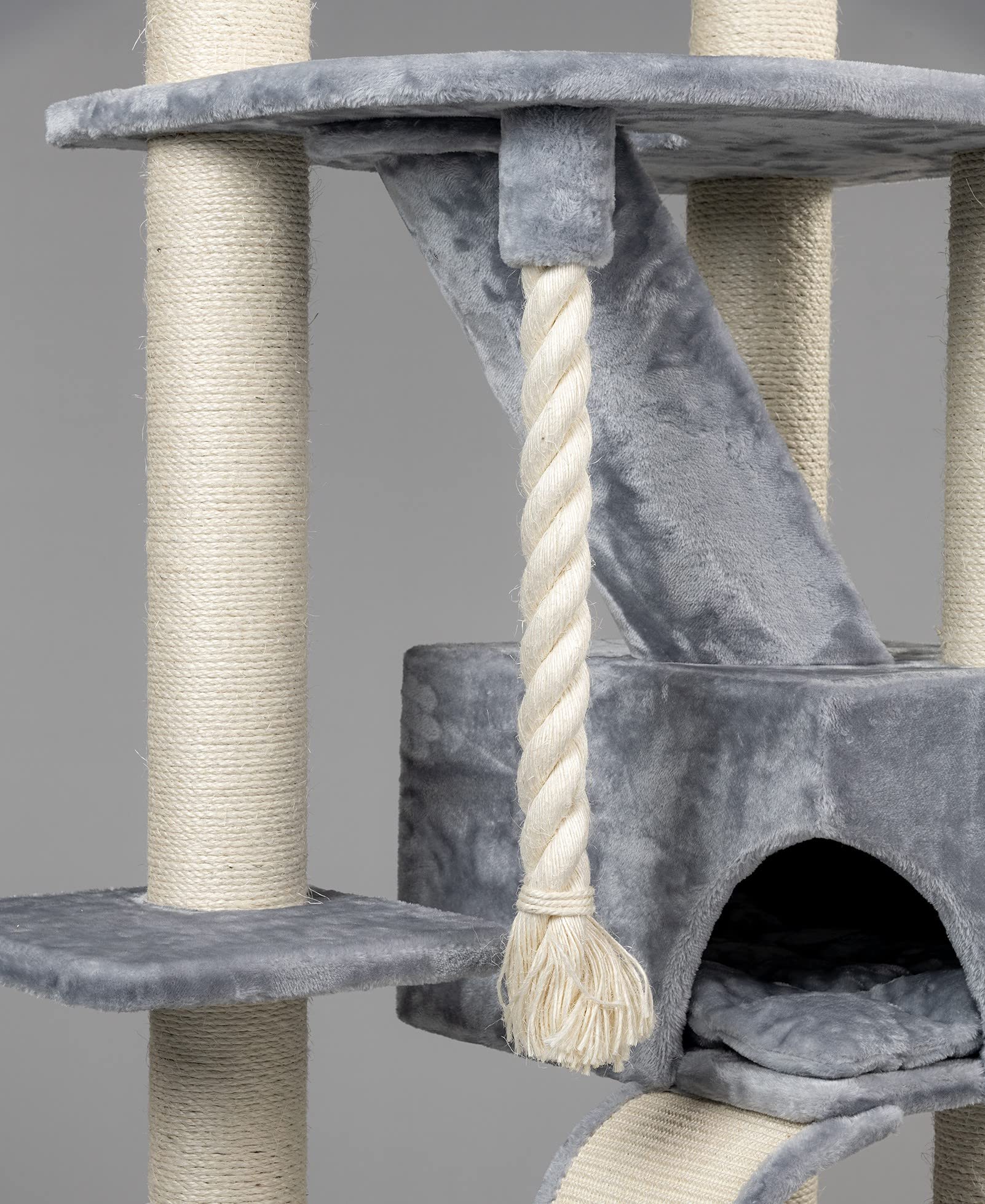 Buy RHRQuality Cat tree for large cats Kilimandjaro de Luxe Light Grey
