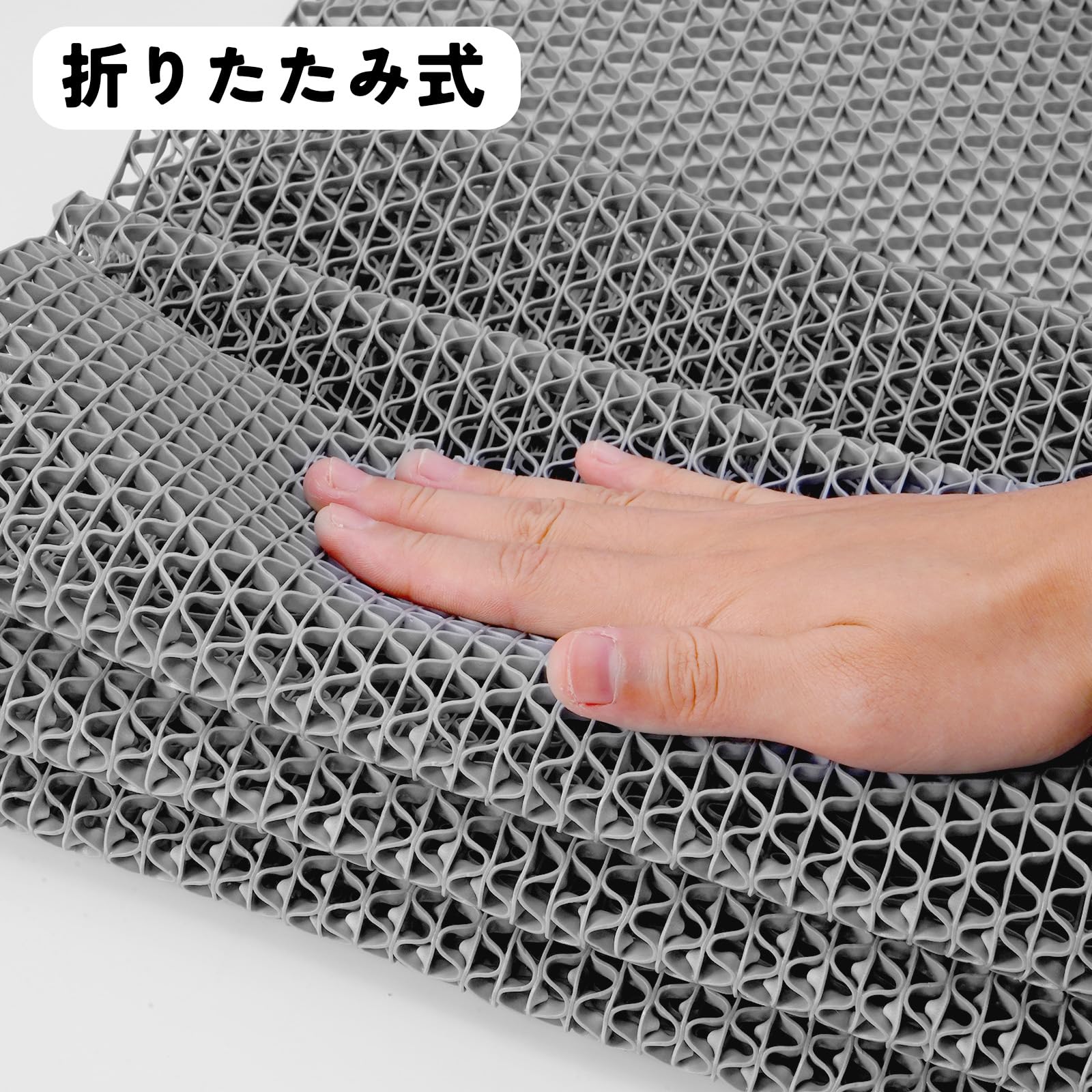 Tcatec 業務用滑り止めマット PVC 吸水 転倒防止 商業フロアマット 300x120 cm レストラン 通路 廊下 プール 浴室 ベランダ 病院 介護 施設 学校 店舗 マンション 駐車場 ドアマットロール 滑り止めマット バー テラス 屋外屋内カーペット用 (厚さ5.5 mm グレー)