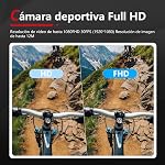 4K 30FPS 16MP Action Camera, Ultra HD 30M Underwater Waterproof Sports Camera with 2.0 Inch Screen, 170 Degree Wide Angle, for Swimming Surfing Diving (Black)