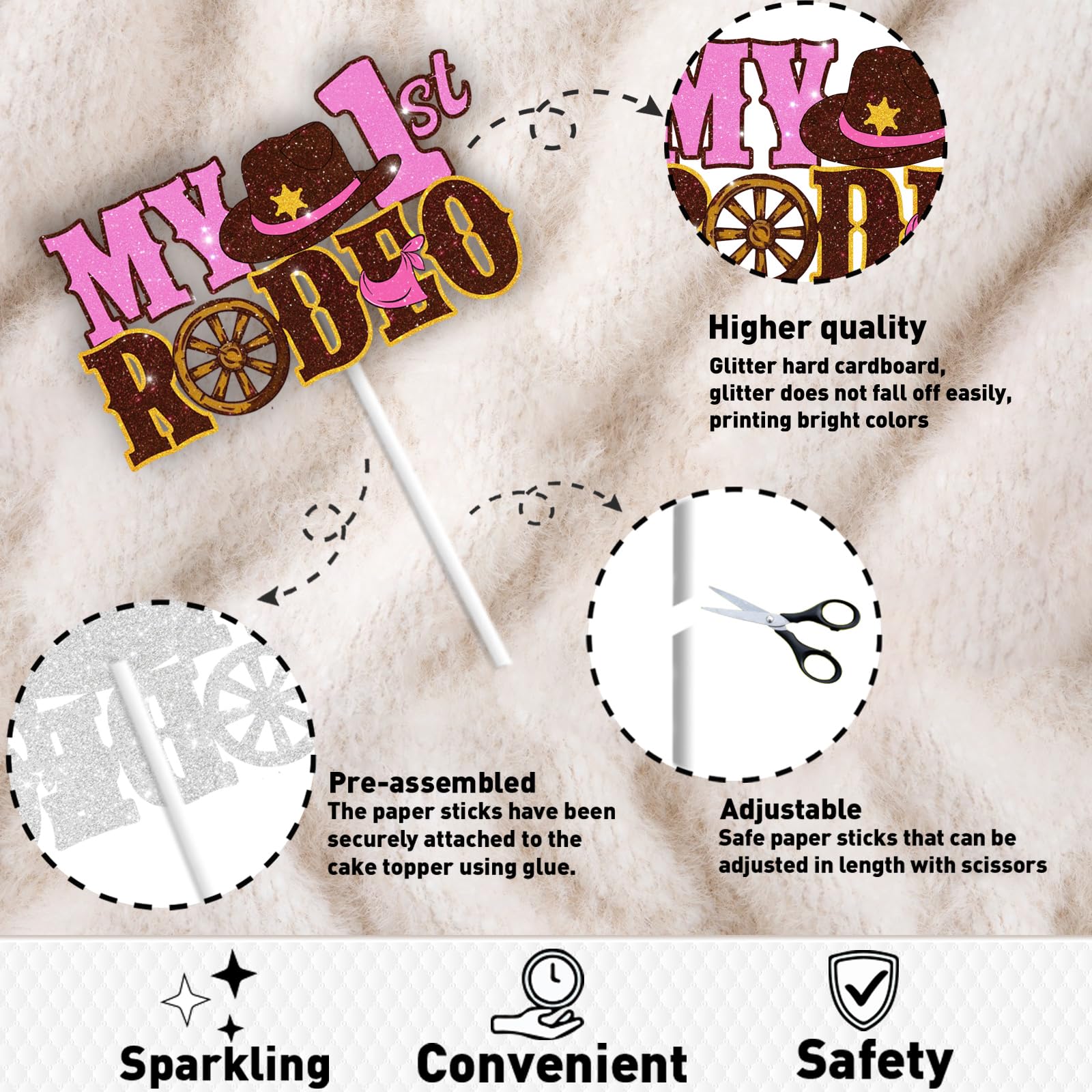 First Rodeo Birthday Cake Disco Disco Cowgirl Cake Topper My First Rodeo First Rodeo Birthday Cake ...