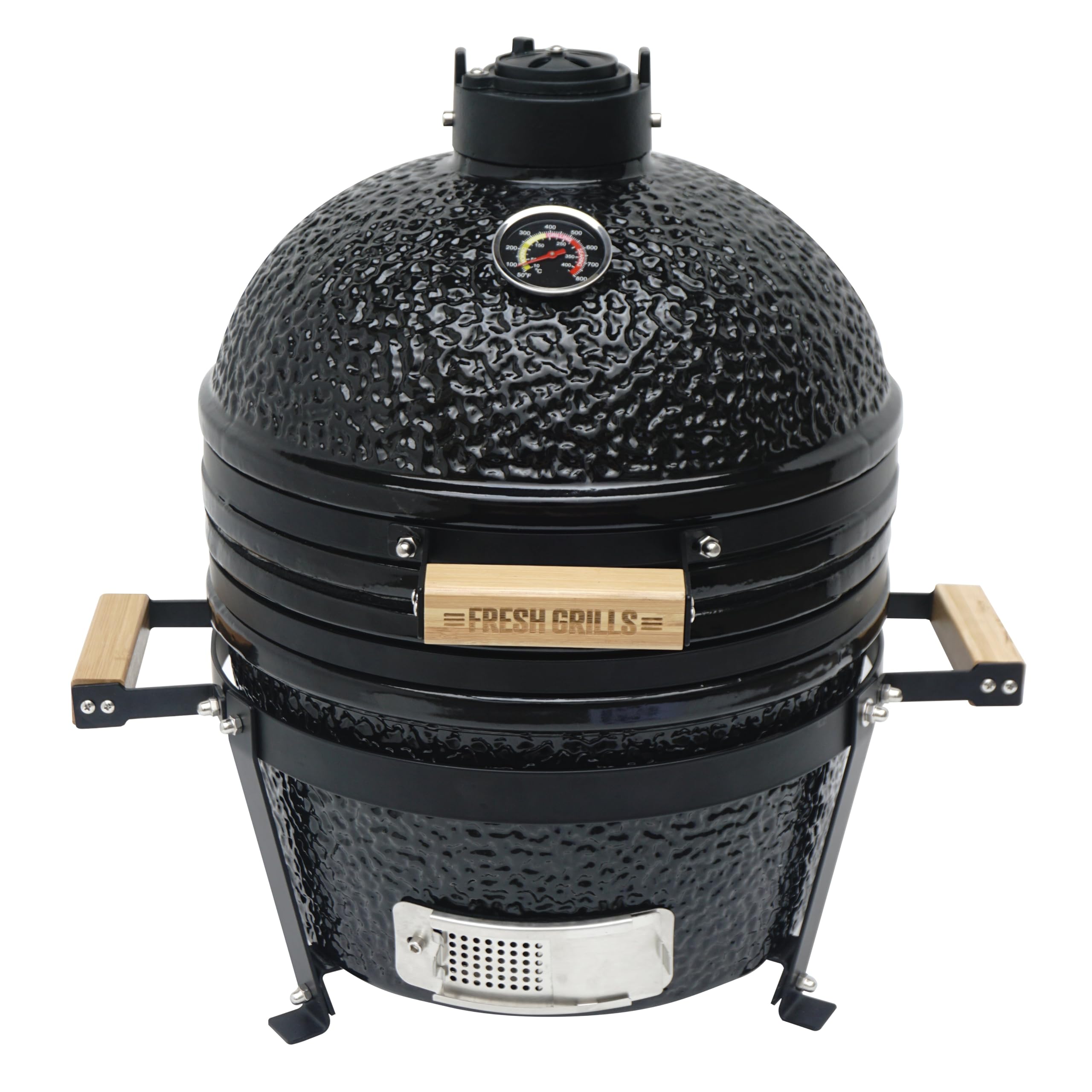 MonsterShop Kamado Grill 16" Ceramic Egg Charcoal Mini Bbq Smoker With Steel Stand from B&Q