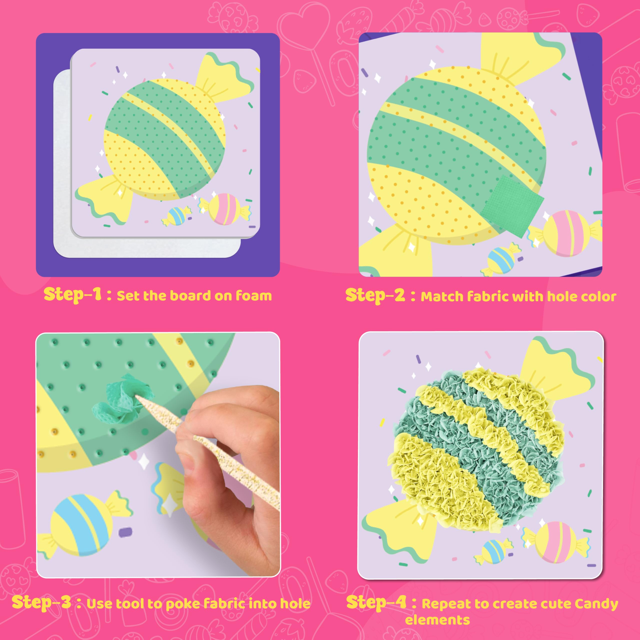 hakkacandyland　0103　♡ Amazon.com: jackinthebox Poke Poke Art for Kids - Candyland Theme