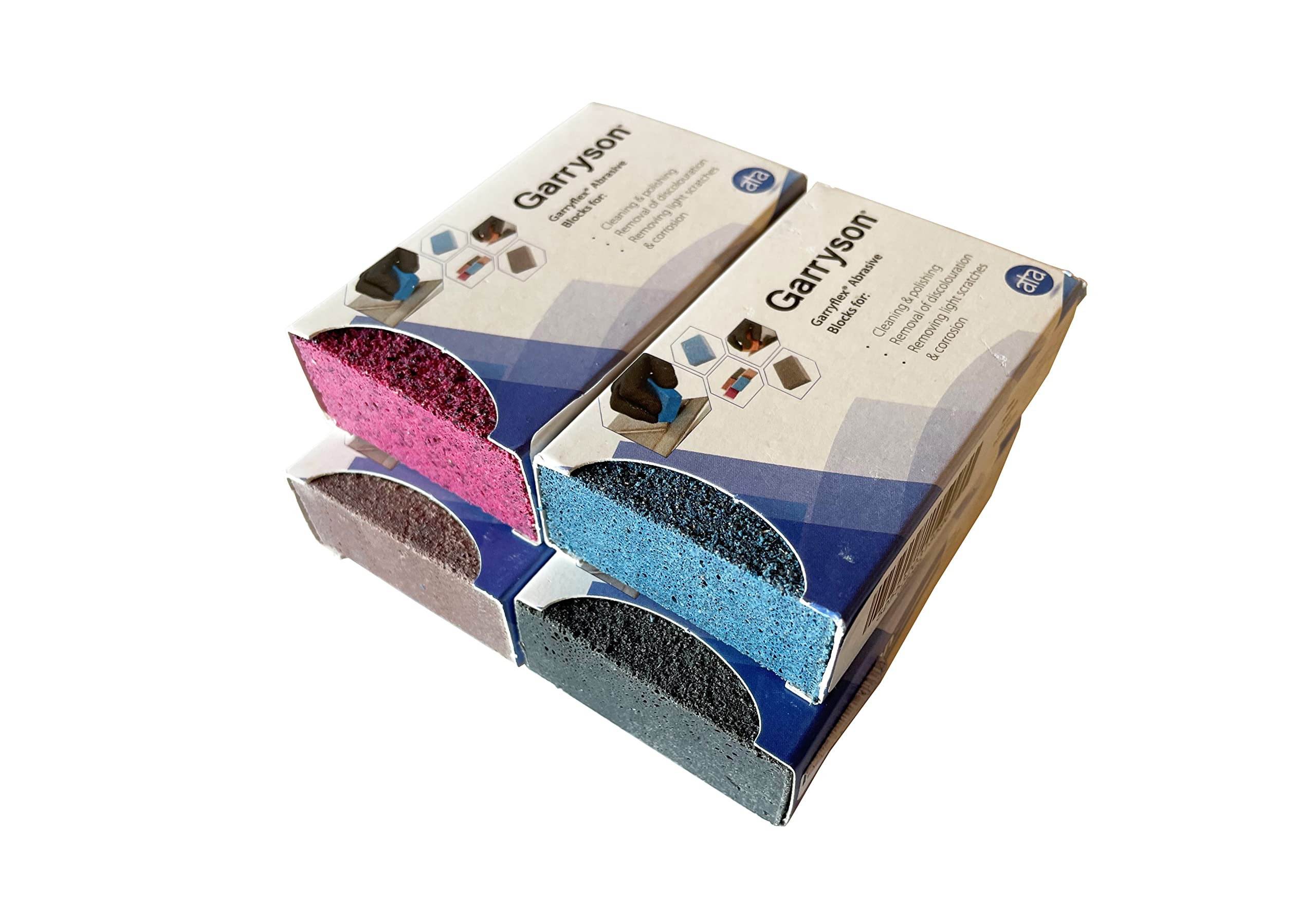 Proops Garryflex Blocks, Packs of 4, Choice of Grits. Free UK Postage (M0294, Assorted, 1 of Each)