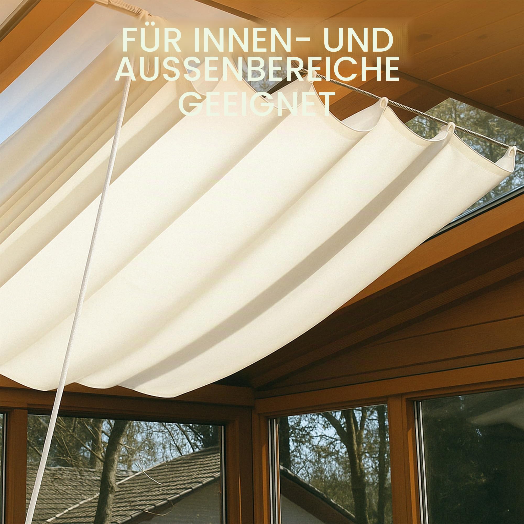 sopomarkt24 Laufhaken für Sonnensegel mit Seilspanntechnik, 30 Stück Befestigungshaken aus UV-beständigem Kunststoff, inkl. Schrauben, für 2-2,5 mm Edelstahlseile, einfach montierbar, waschbar