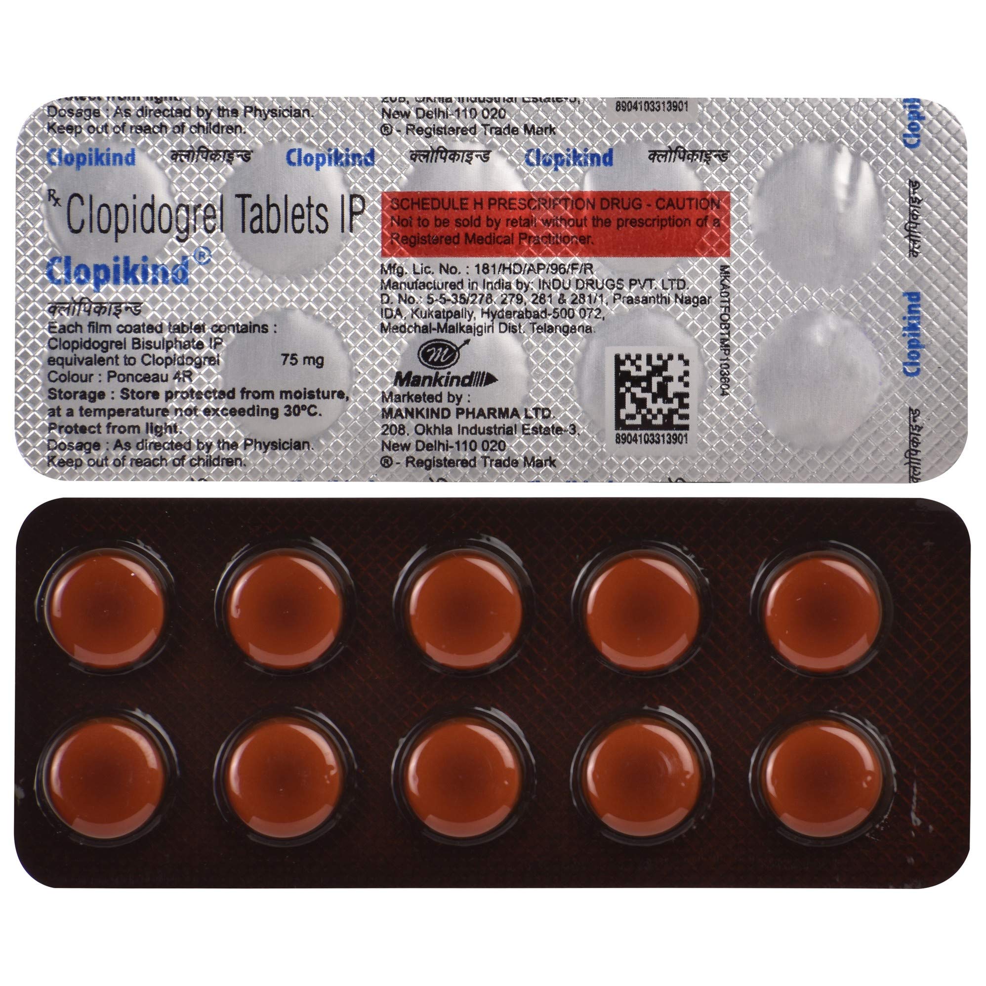 Clopikind - Strip of 10 Tablets
